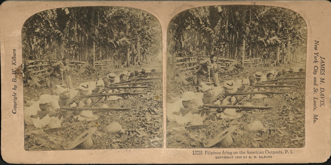 Filipinos firing on the American Out-posts, P. I.